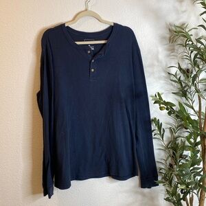 mens Henley Long Sleeve XL